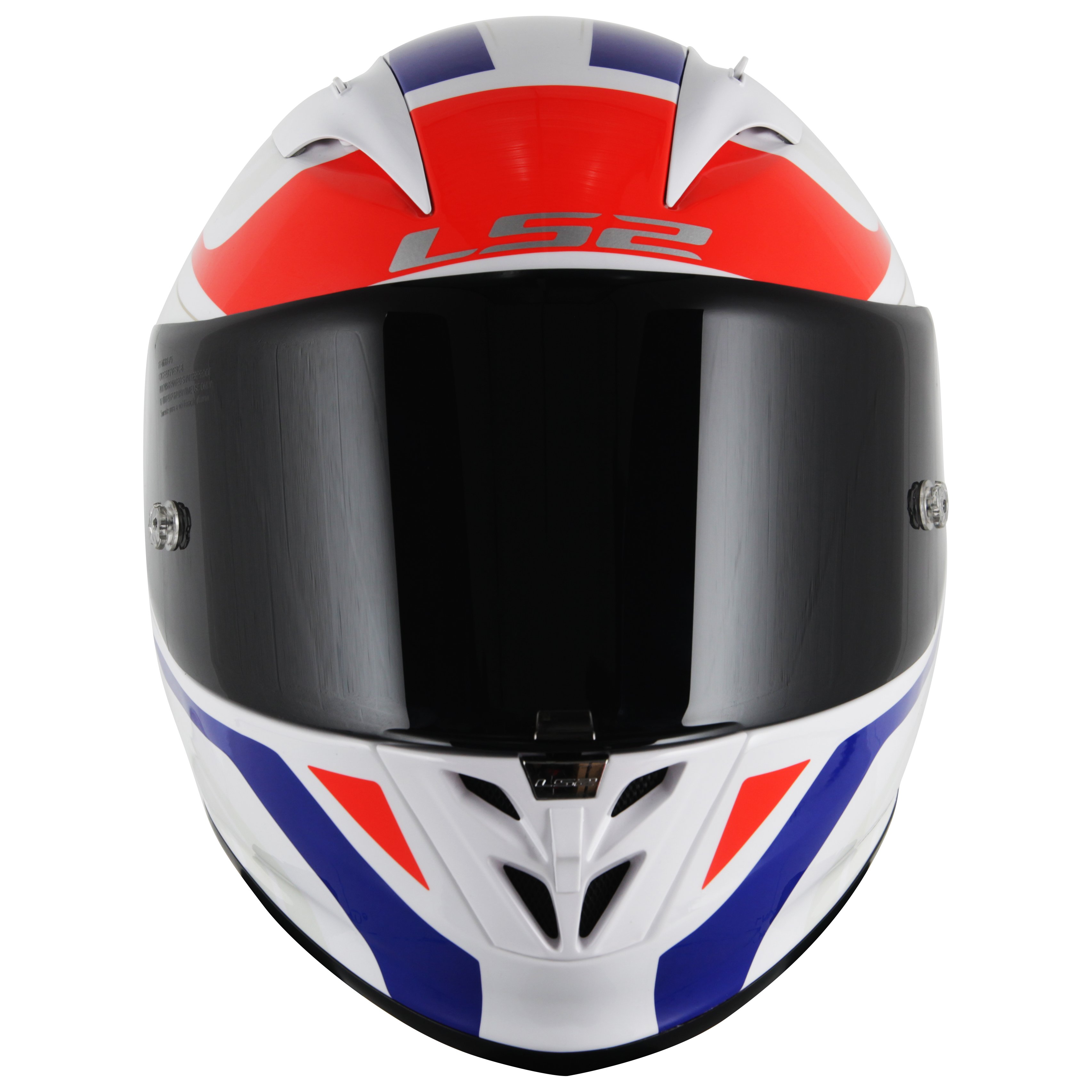 CAPACETE LS2 FF323 ARROW R BURNER BRANCO/VERMELHO/AZUL - TRI COMPOSTO